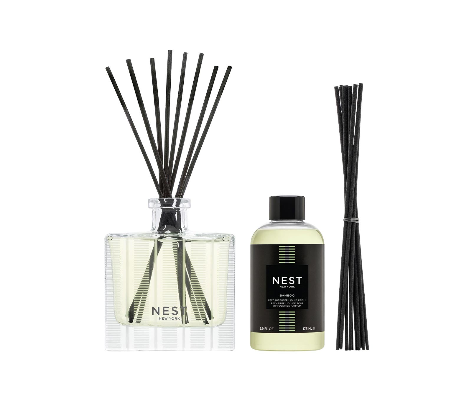 Bamboo Reed Diffuser & Liquid Refill Set