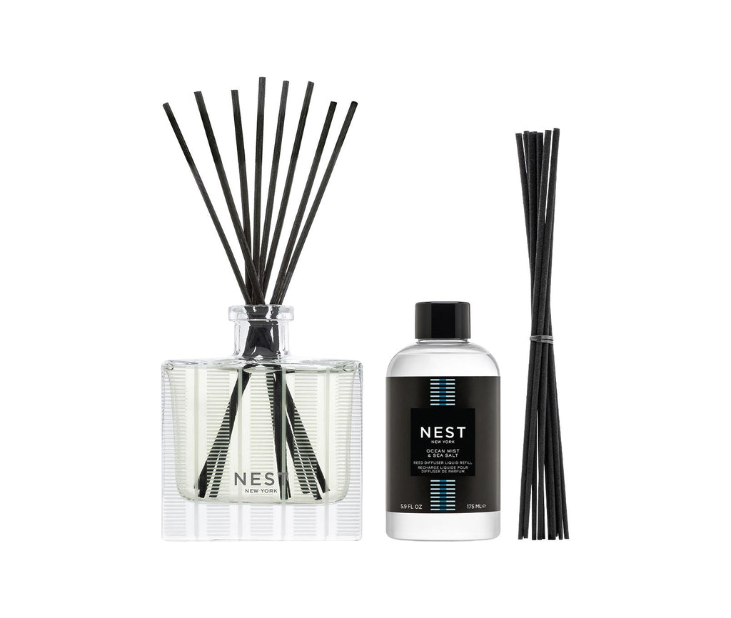 Ocean Mist & Sea Salt Reed Diffuser & Liquid Refill Set